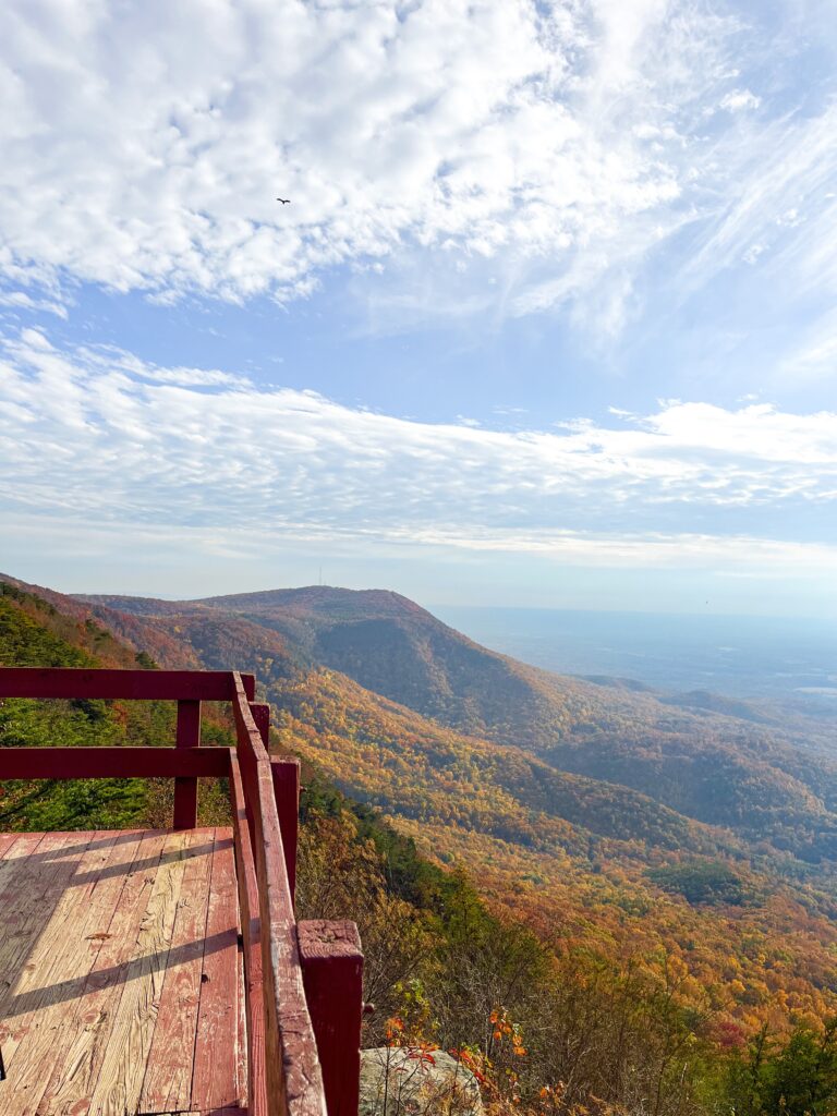 fort mountain state park in fall