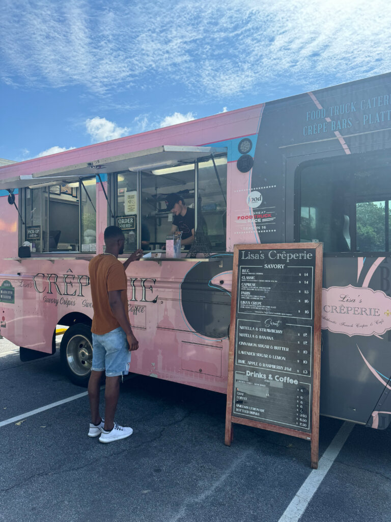 food truck at farmers market